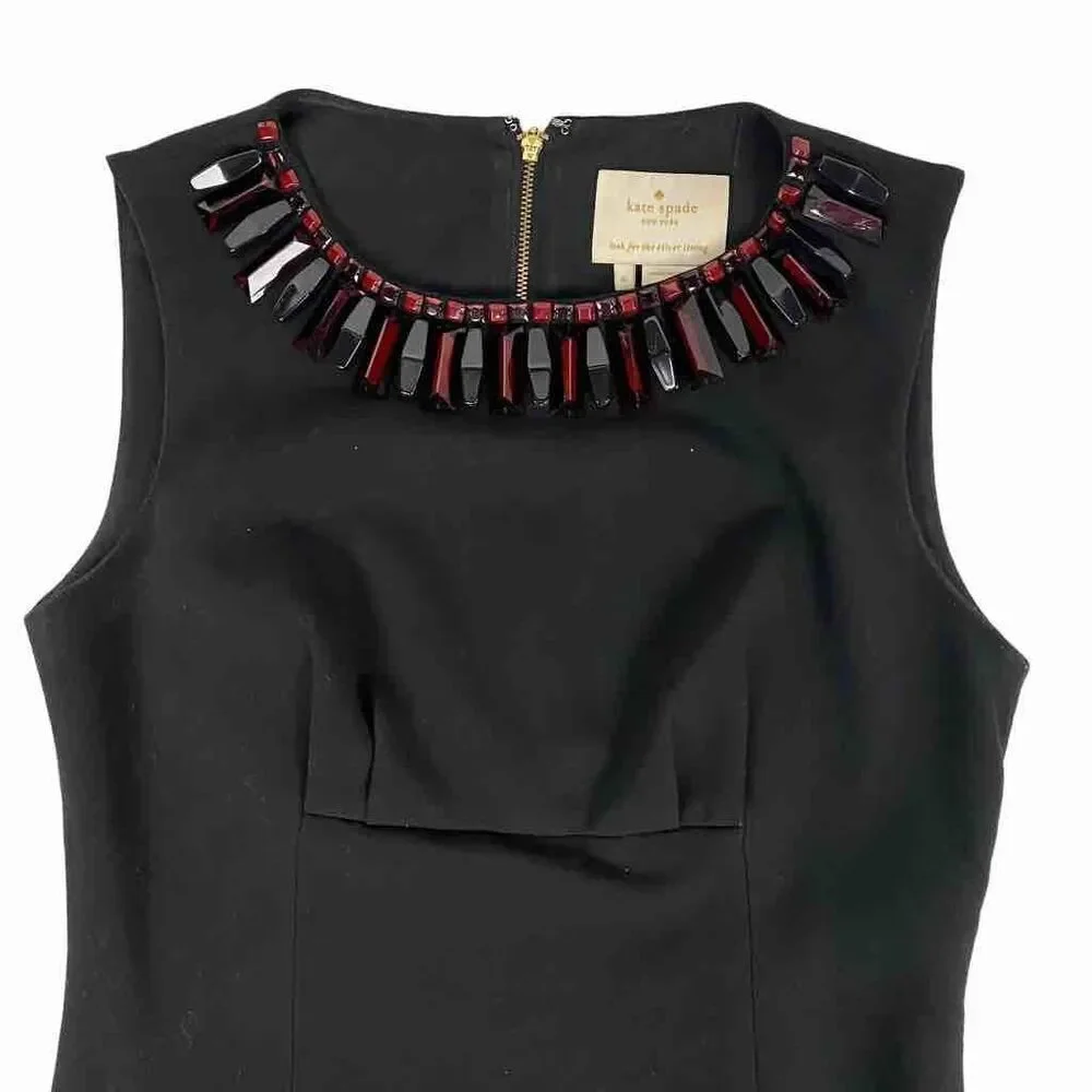 Kate Spade Diana Basic Geometry Black Dress size 6